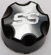 ITP Cast Aluminum Wheel Center Cap Black/Aluminum 4/156 C156SS