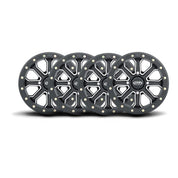 ITP Set of Four Velocity Intertia Beadlock Wheels Matte Black 14x7 4x136 5+2