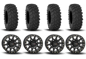 System 3 SB-3 Beadlock Matte Black 15" Wheels And XTR370 Tires [33x10-15]