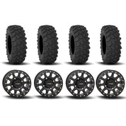 System 3 SB-3 Beadlock Matte Black 15" Wheels And XTR370 Tires [33x10-15]