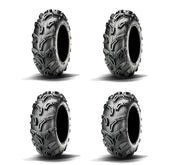 Full Set Of Maxxis Zilla Bias 25x8-12 And 25x10-12 Tires (4)