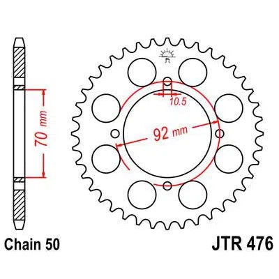 Front & Rear Sprocket Kit for KAWASAKI KZ400 S1,S2,S3-USA 75-77 JT Sprockets