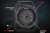 SSV Works Under Dash 10" Unloaded Subwoofer Enclosure For Polaris RZR Pro XP 2020-2022