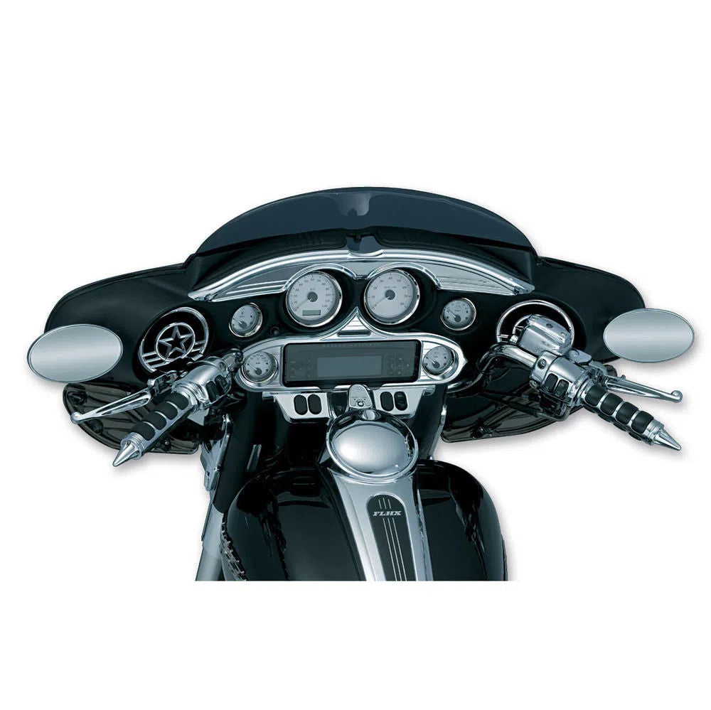 Kuryakyn Chrome Stereo Radio Dash Insert Accent Cover Harley Electra Street Tri