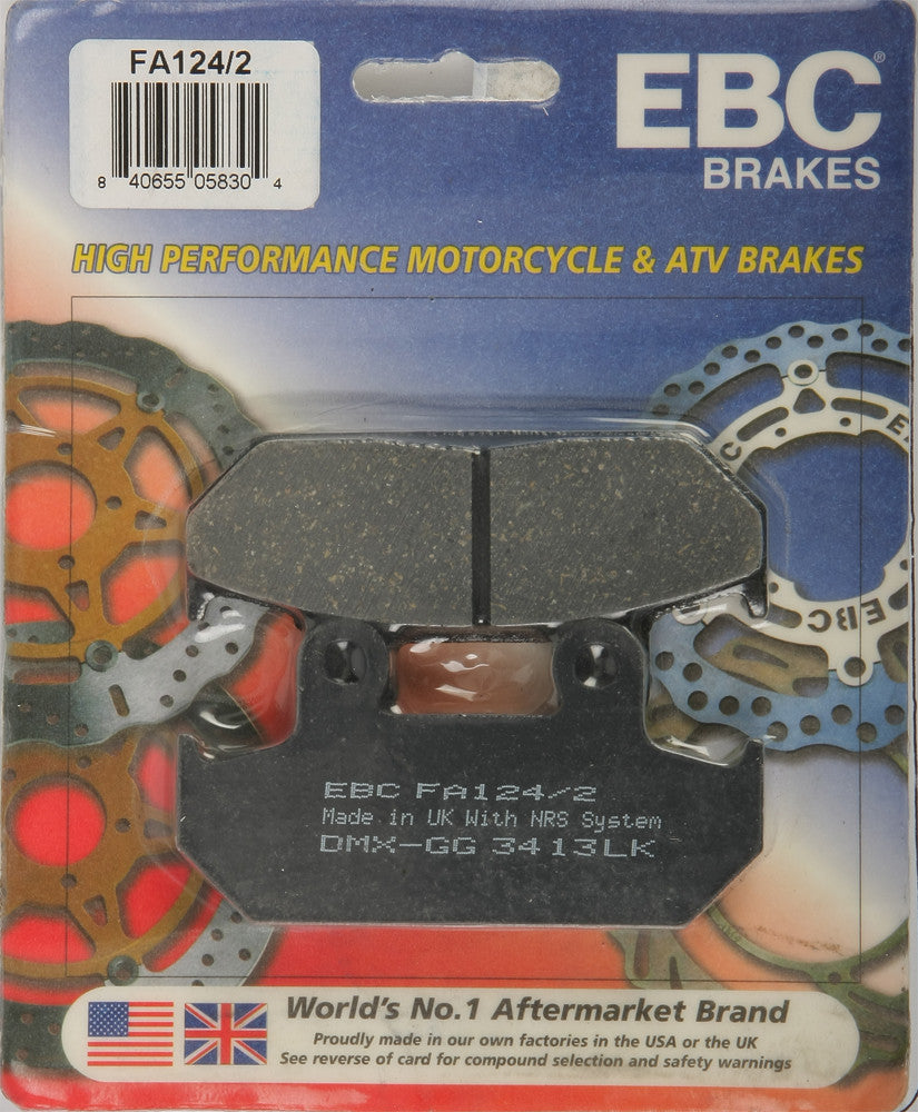 EBC 1 Pair Premium SFA Organic OE Replacement Brake Pads MPN FA124/2