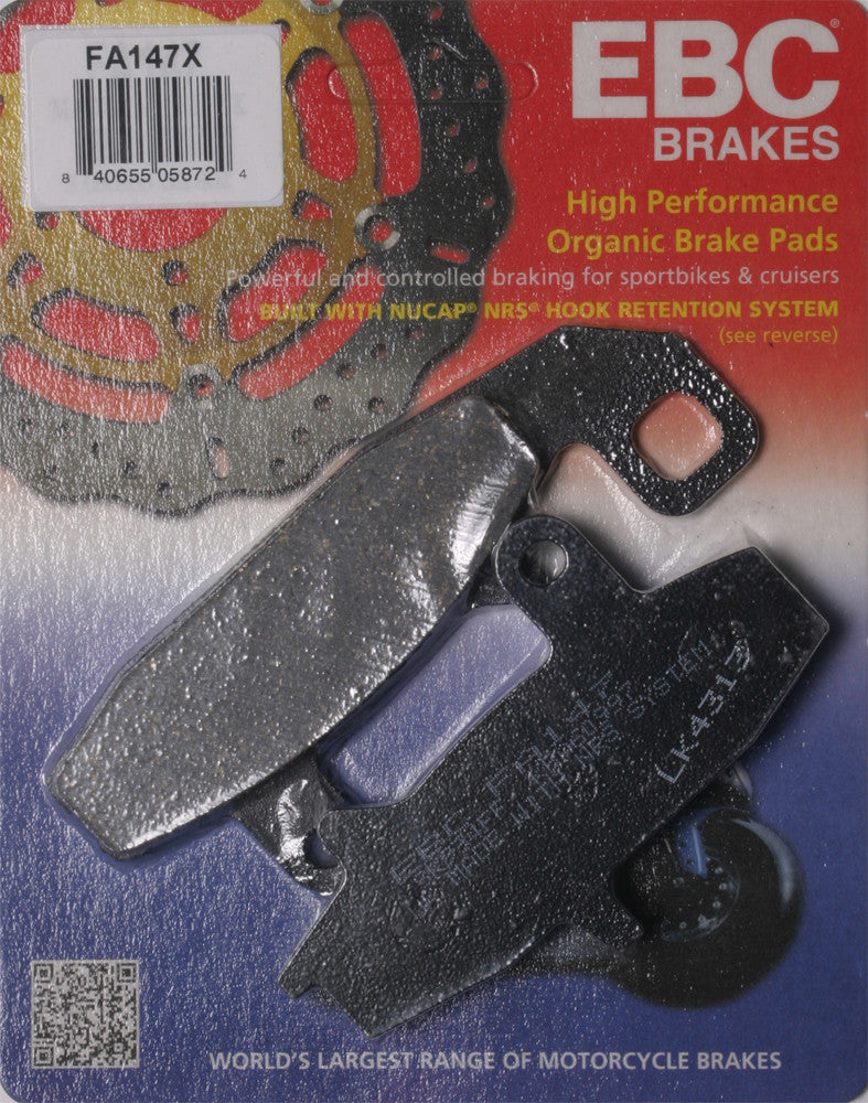 EBC 1 Pair Performance X-Series Carbon Brake Pads For Suzuki DR650S 1990-1995