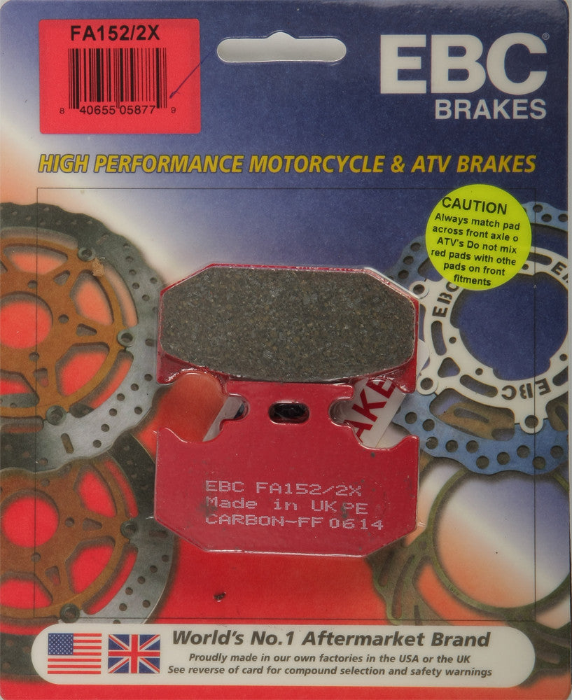 EBC 1 Pair Performance X-Series Carbon Brake Pads MPN FA152/2X