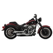 Vance & Hines 16848 Hi-Output Grenades 2-Into-2 Exhaust - Chrome/Black -