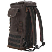 Burly Brand Voyager Sissy Bar Backpack Dark Oak - B15-1013D