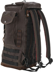 Burly Brand Voyager Sissy Bar Backpack Dark Oak - B15-1013D