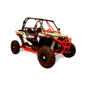 DragonFire Racing RacePace Nerf Bars for 2 Seat Polaris XP 1000 and RZR 900 - Red - 01-1917