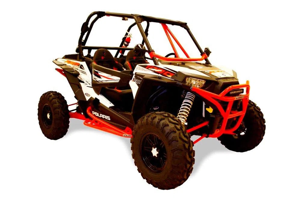DragonFire Racing RacePace Nerf Bars for 2 Seat Polaris XP 1000 and RZR 900 - Red - 01-1917
