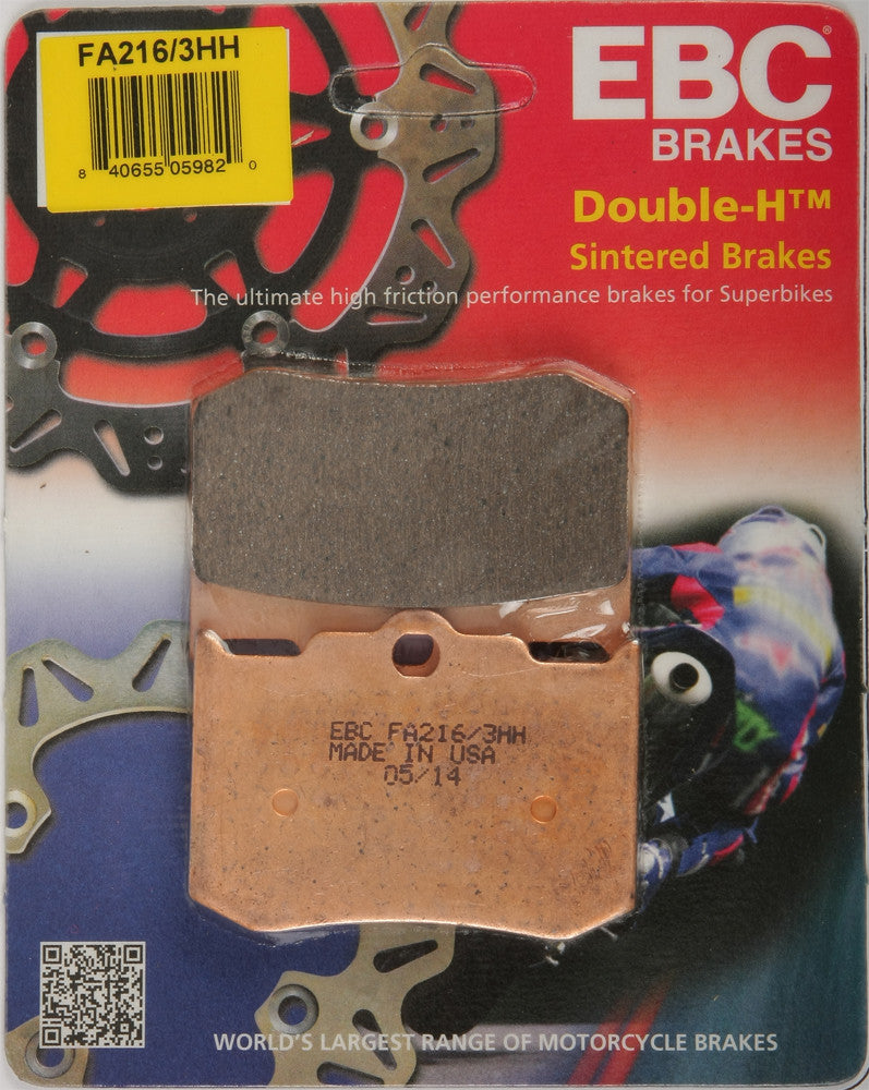 EBC 1 Pair Sintered HH Race Formula Brake Pads MPN FA216/3HH