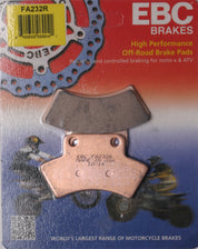 EBC 1 Pair Sintered R Series Heavy-Duty Brake Pads MPN FA232R