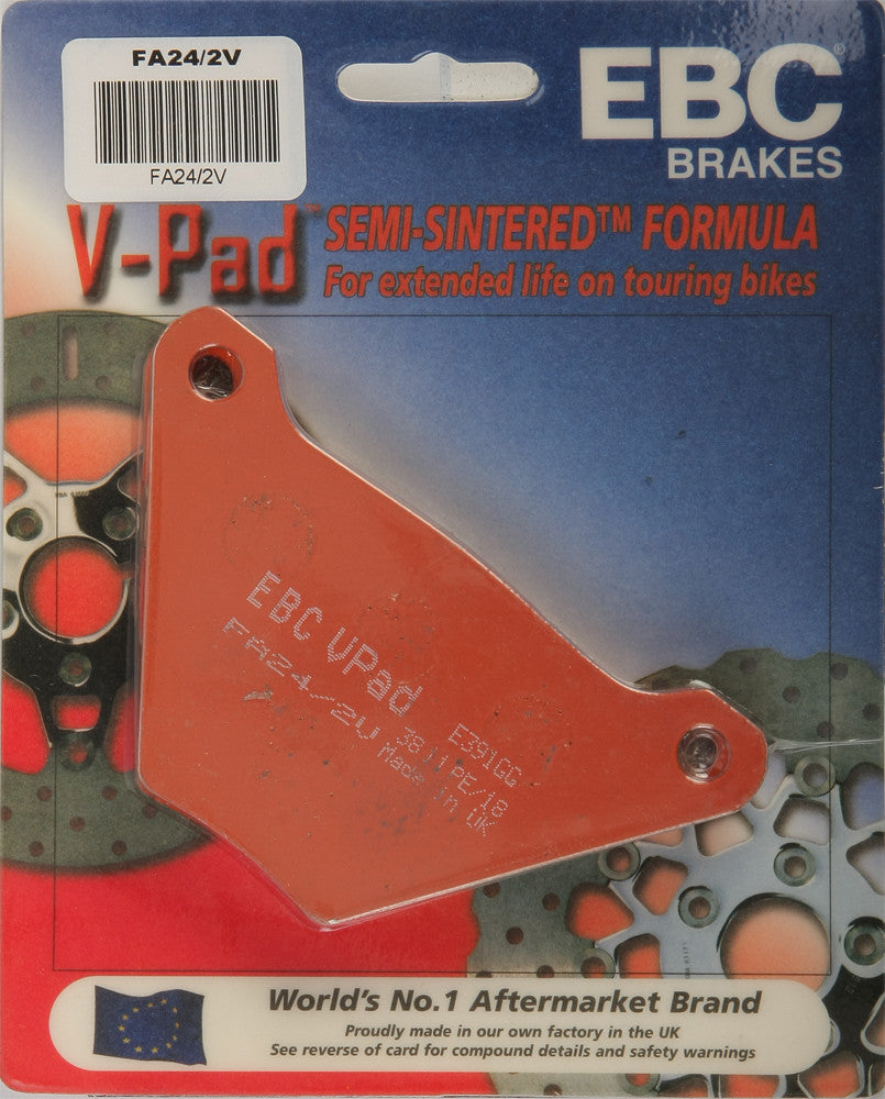 EBC 1 Pair V-Pad Semi-Sintered Touring Brake Pads MPN FA24/2V