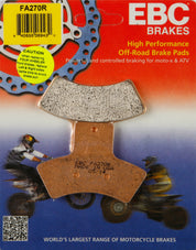 EBC 1 Pair Sintered R Series Heavy-Duty Brake Pads MPN FA270R