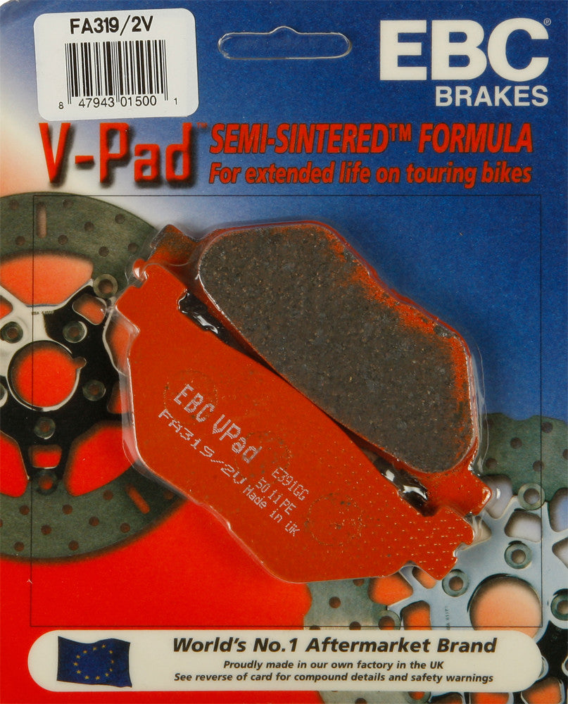 EBC 1 Pair V-Pad Semi-Sintered Touring Brake Pads MPN FA319/2V