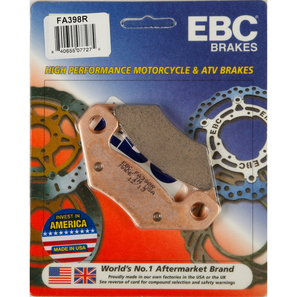 EBC 1 Pair Sintered R Series Heavy-Duty Brake Pads MPN FA398R