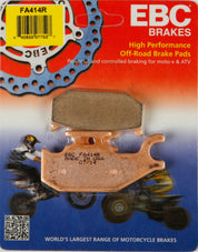 EBC 1 Pair Sintered R Series Heavy-Duty Brake Pads MPN FA414R