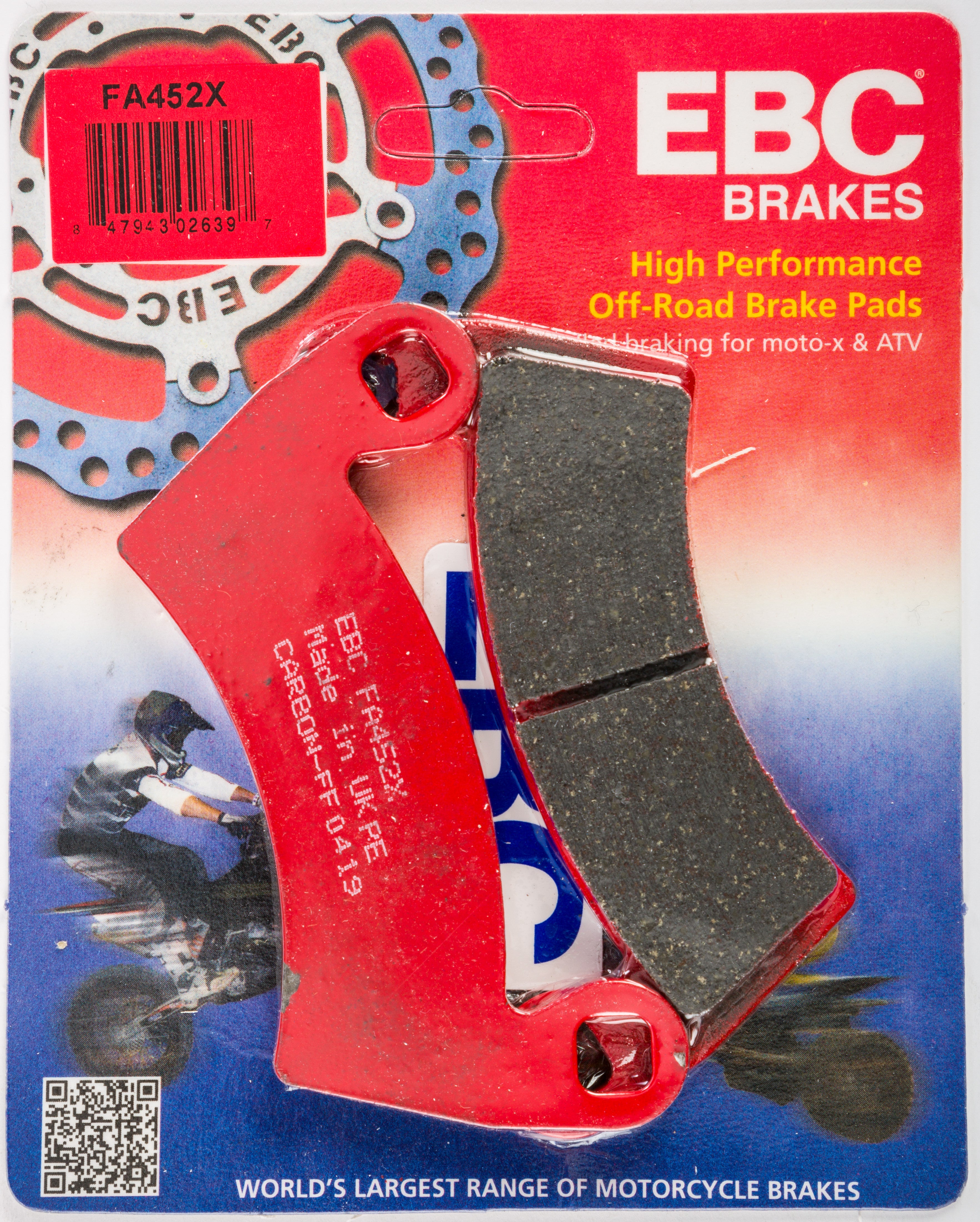 EBC 1 Pair Performance X-Series Carbon Brake Pads MPN FA452X