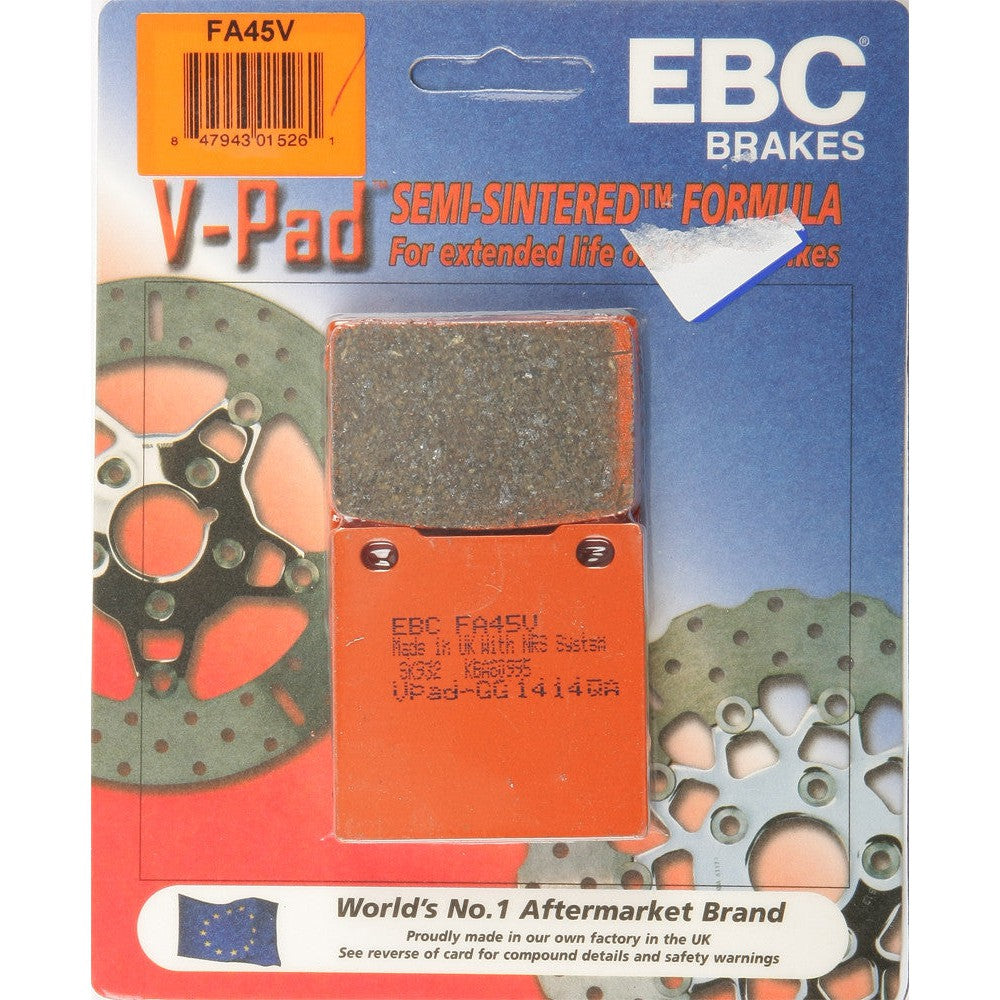 EBC 1 Pair V-Pad Semi-Sintered Touring Brake Pads MPN FA45V