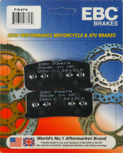 EBC 1 Pair Premium SFA Organic OE Replacement Brake Pads MPN FA474
