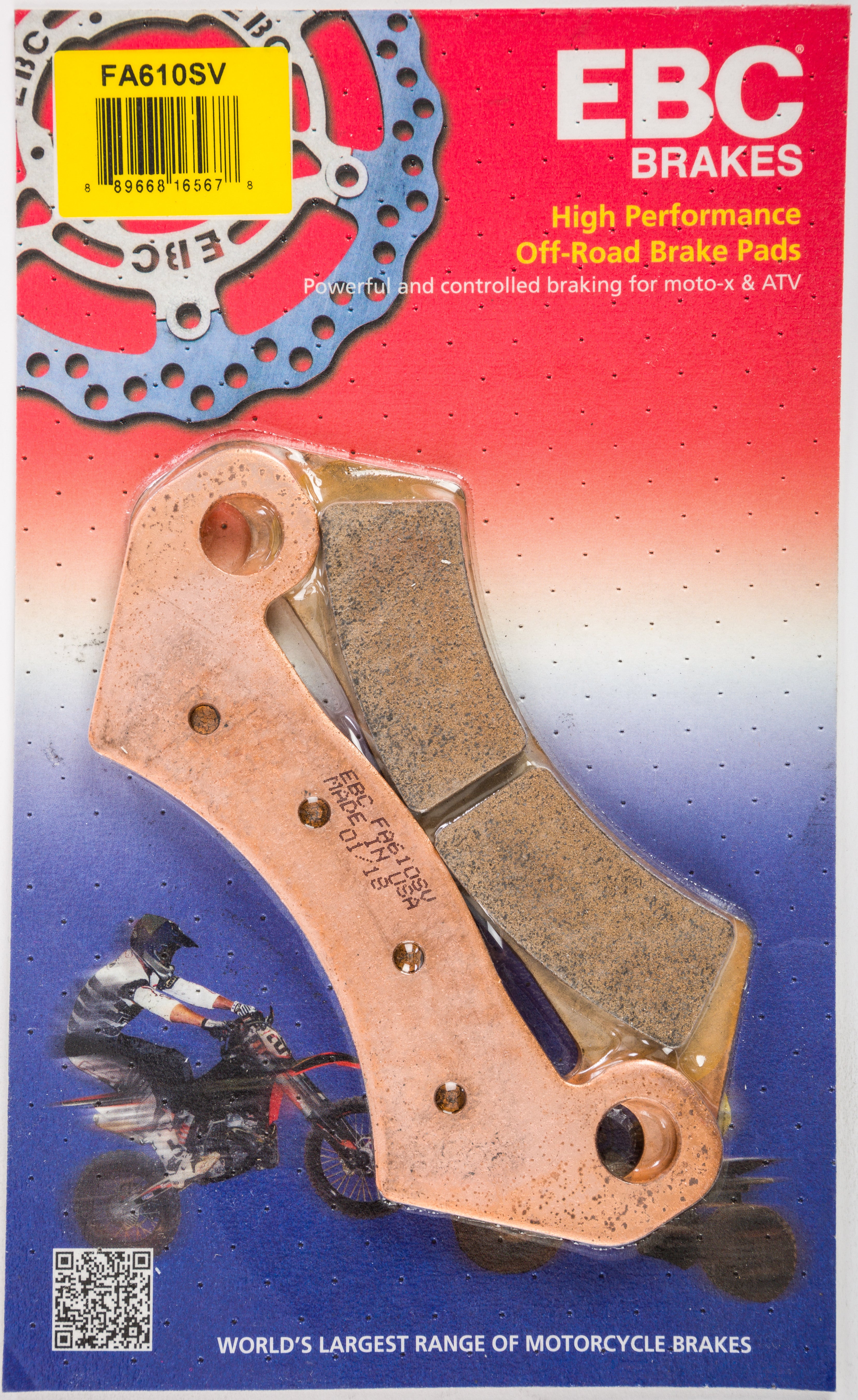 EBC 1 Pair SV Series Severe Duty Brake Pads MPN FA610SV