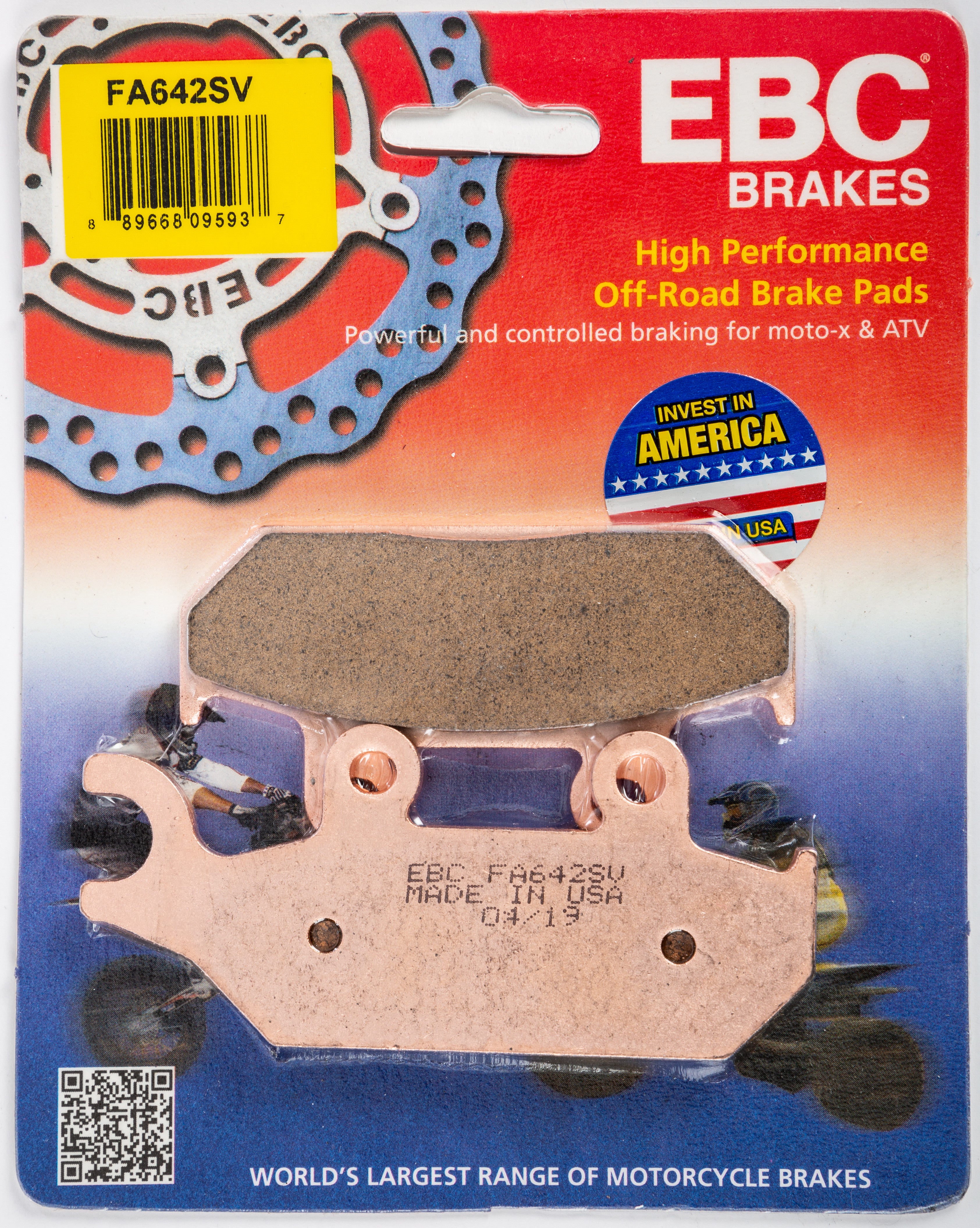 EBC 1 Pair SV Series Severe Duty Brake Pads MPN FA642SV