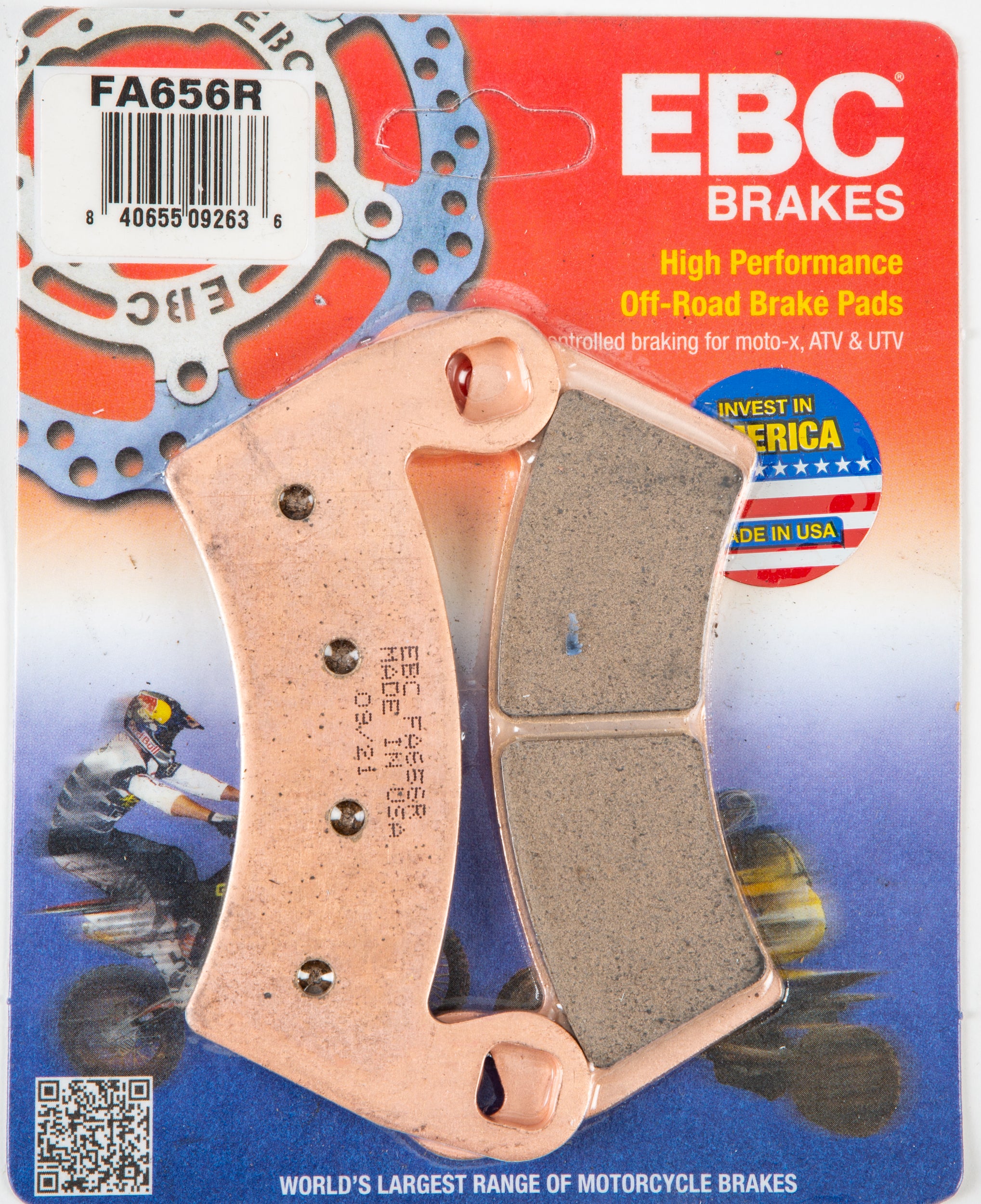 EBC 1 Pair Sintered R Series Heavy-Duty Brake Pads MPN FA656R