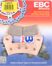 EBC 1 Pair Sintered R Series Heavy-Duty Brake Pads MPN FA657R