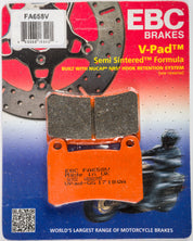 EBC 1 Pair V-Pad Semi-Sintered Touring Brake Pads MPN FA658V