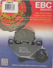 EBC 1 Pair FA Series Organic Replacement Brake Pads For Kawasaki Ninja 500 EX500D 1994-2009