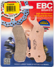 EBC 1 Pair Sintered R Series Heavy-Duty Brake Pads MPN FA683R