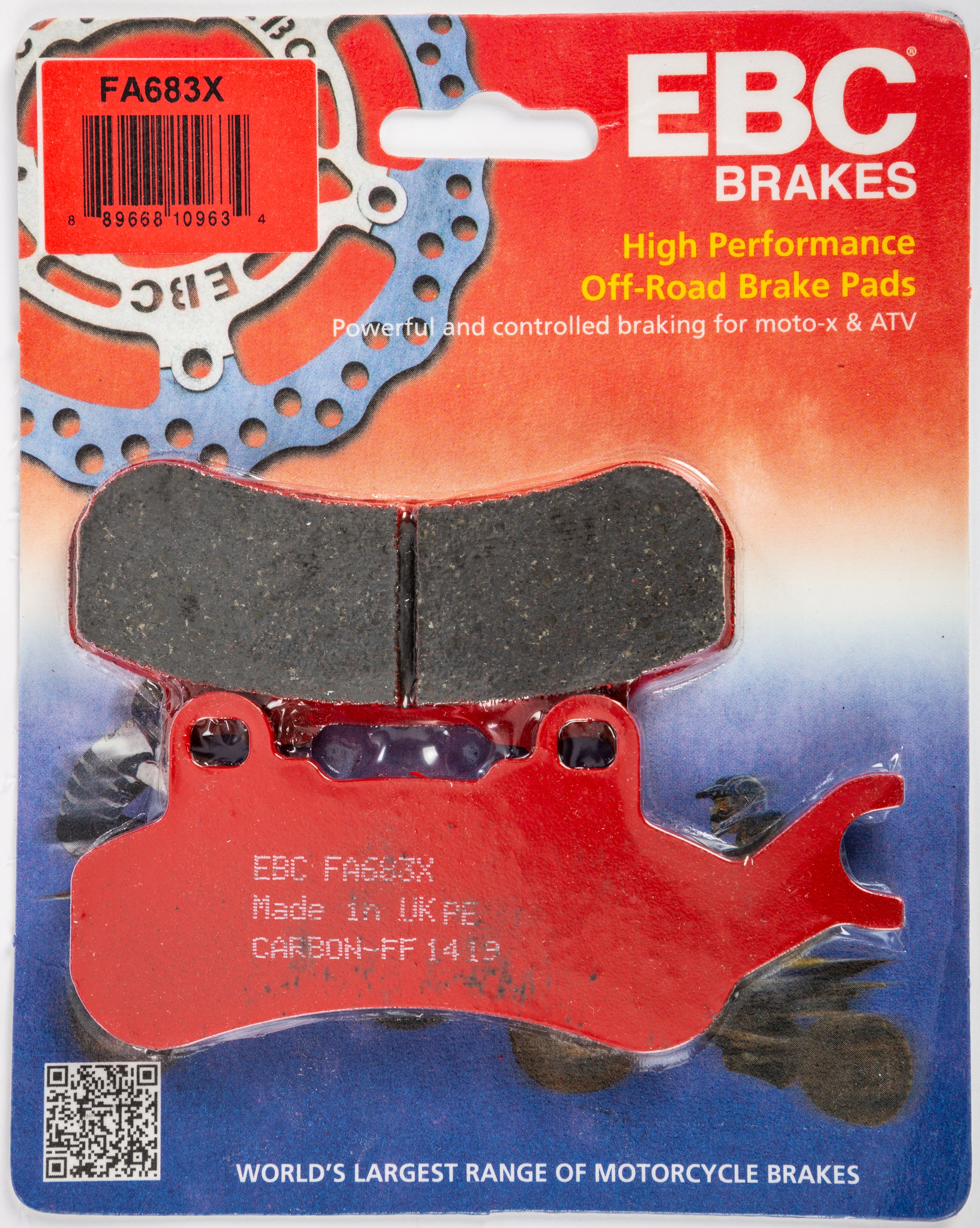 EBC 1 Pair Performance X-Series Carbon Brake Pads MPN FA683X