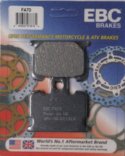 EBC 1 Pair Premium SFA Organic OE Replacement Brake Pads MPN FA70