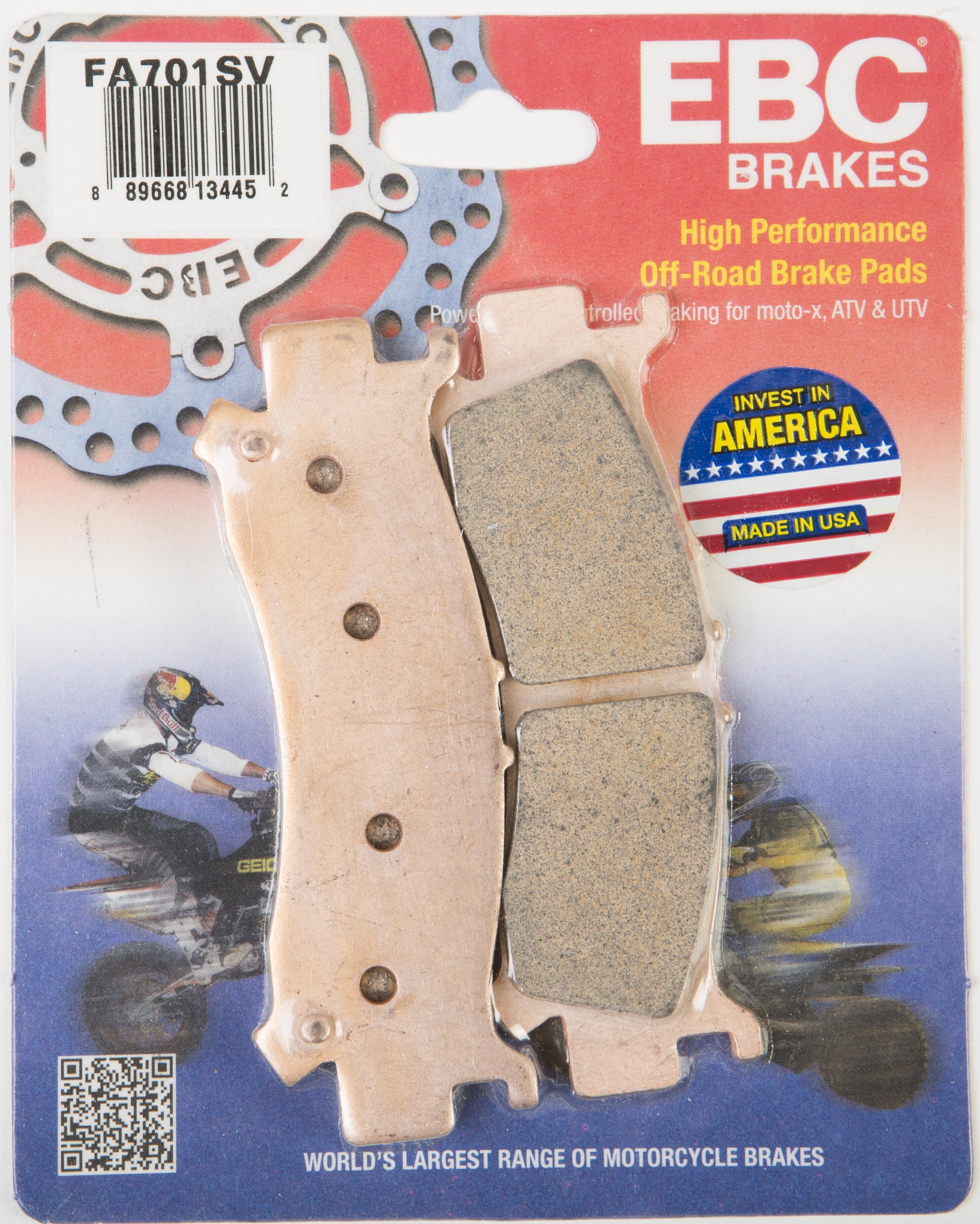 EBC 1 Pair SV Series Severe Duty Brake Pads MPN FA701SV