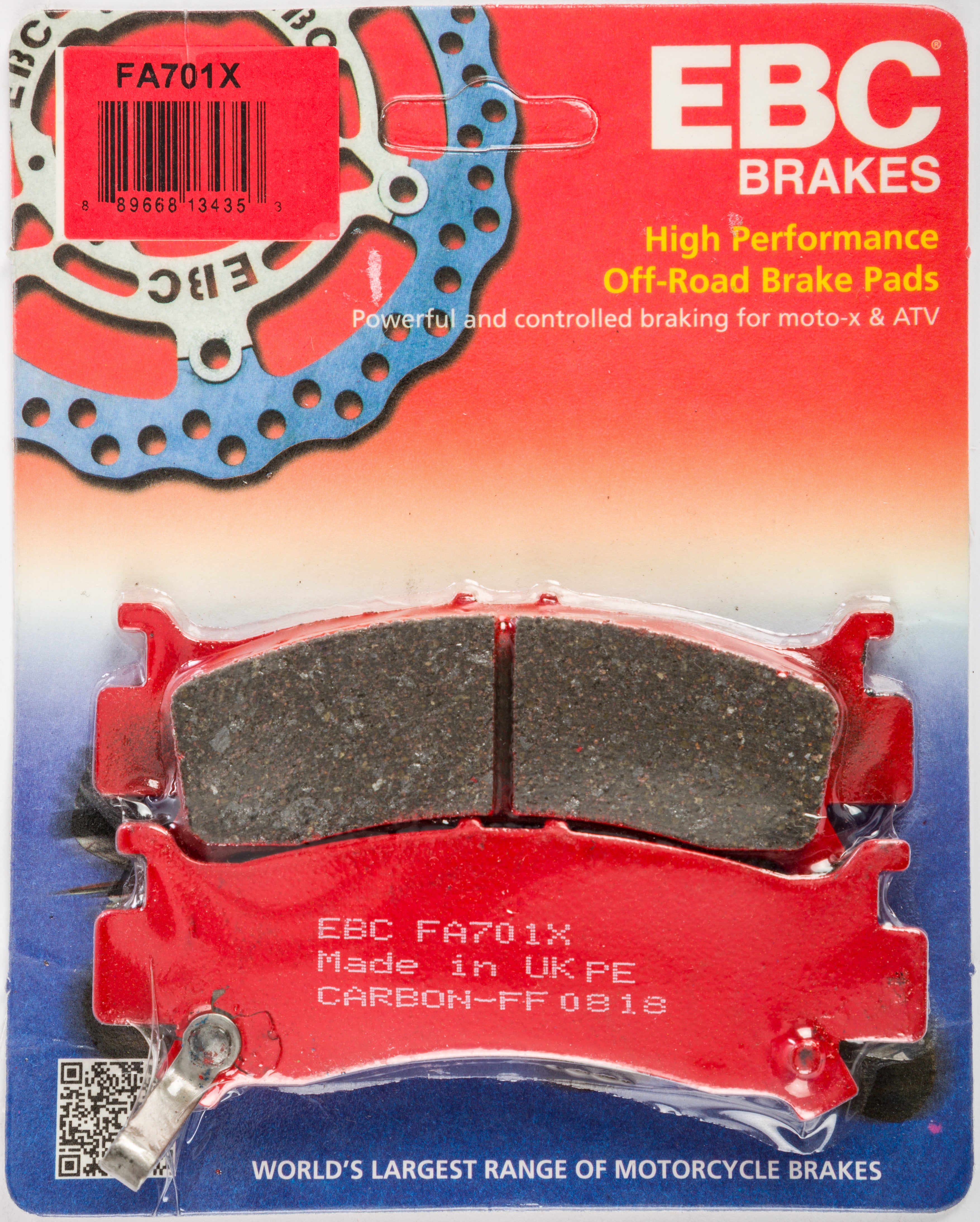 EBC 1 Pair Performance X-Series Carbon Brake Pads MPN FA701X