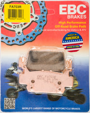 EBC 1 Pair Sintered R Series Heavy-Duty Brake Pads MPN FA703R