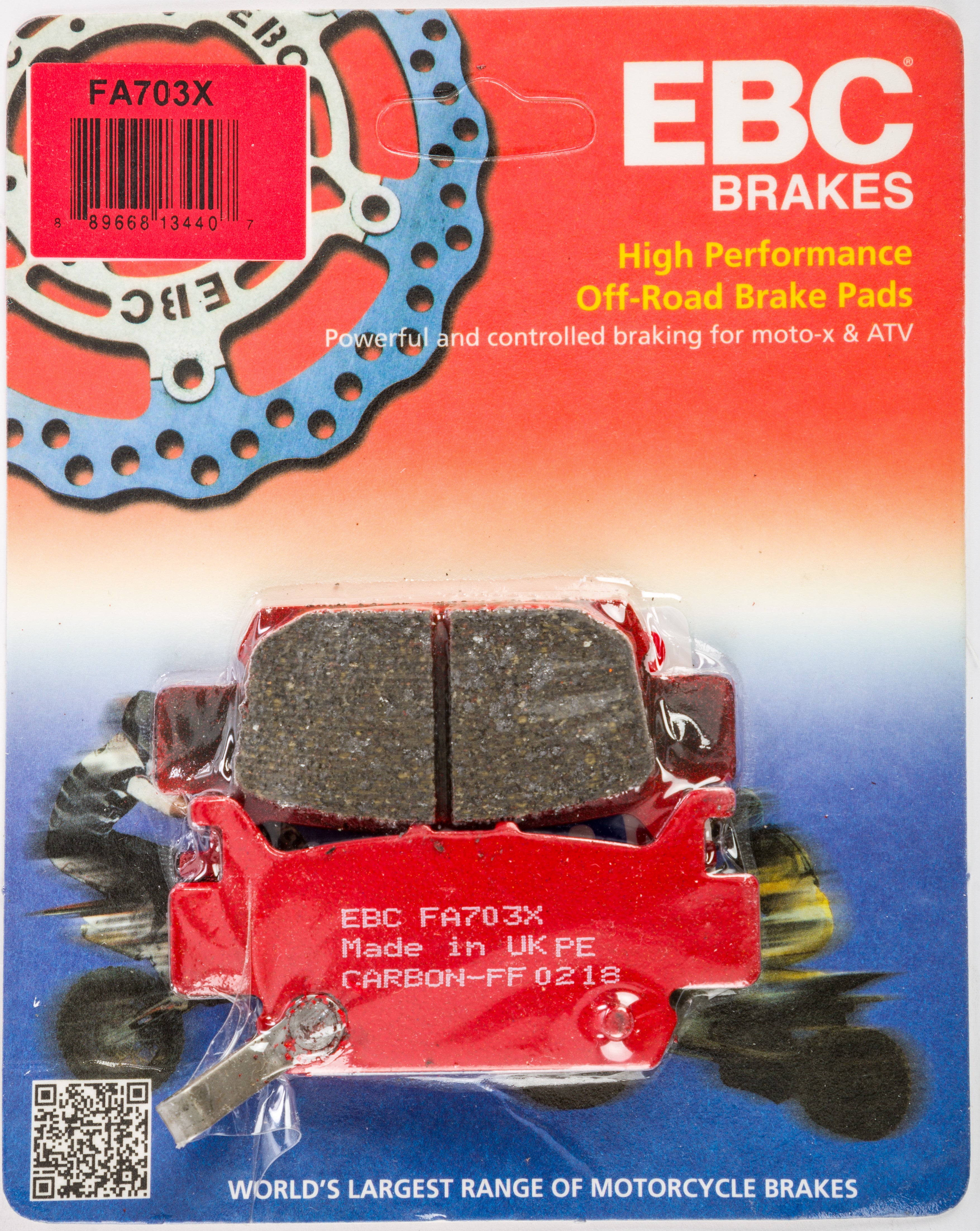 EBC 1 Pair Performance X-Series Carbon Brake Pads MPN FA703X