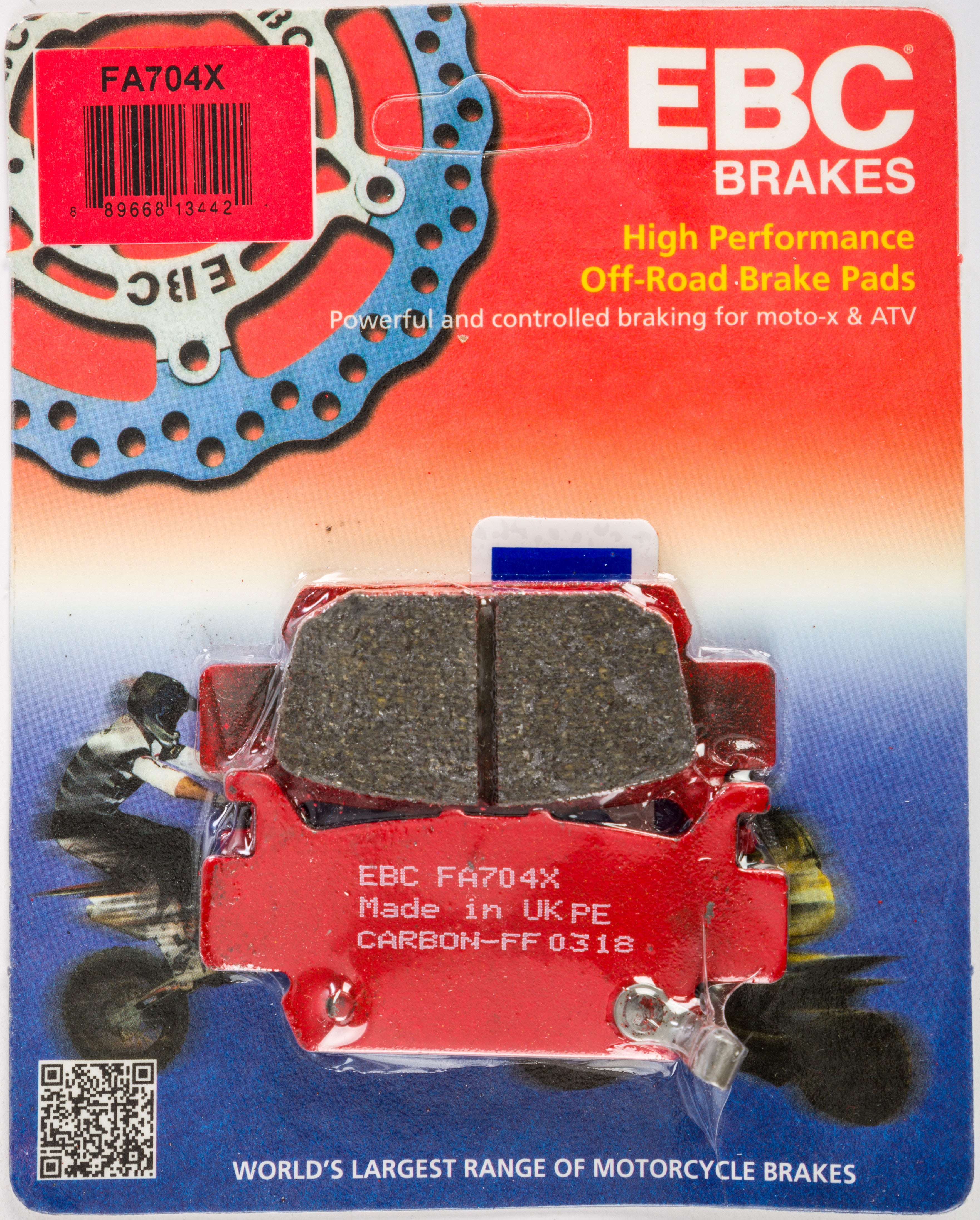 EBC 1 Pair Performance X-Series Carbon Brake Pads MPN FA704X