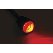 Letric Lighting Royal Flush Mount G2 LED 3-Wire, 9/16", Black/Red/Red