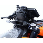 R&G Racing Black Front Indicator Adapter Kit For 2014-2023 KTM 1290 Super Duke R