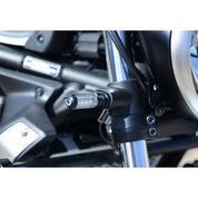 R&G Racing Black Front Indicator Adapter Kit For 2017-2024 Kawasaki Vulcan S EN650