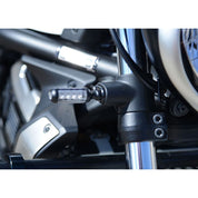 R&G Racing Black Front Indicator Adapter Kit For 2017-2024 Kawasaki Vulcan S EN650