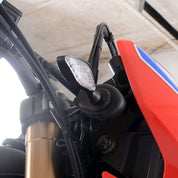 R&G Racing Black Front Indicator Adapter Kit For 2021-2024 Honda CRF300L