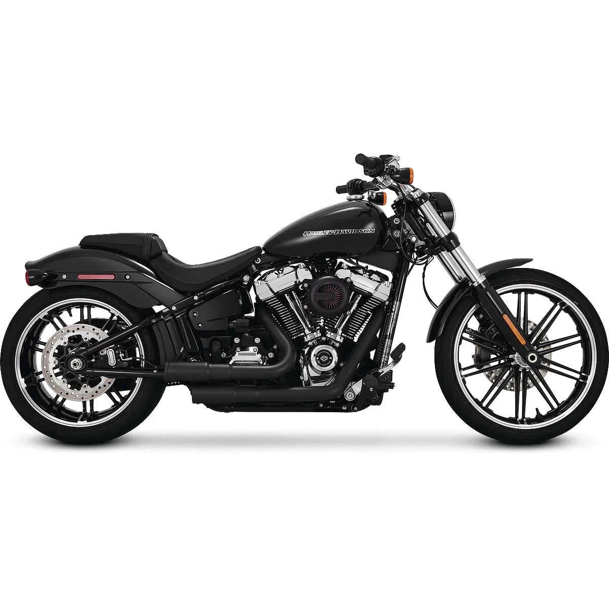 Vance & Hines 46880 Mini-Grenades 2-Into-2 Exhaust Harley Softail 18-Up Black