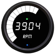 Intellitronix Tachometer Multi-Function LED Digital Programmable in Black Bezel - White