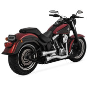 Vance & Hines 16848 Hi-Output Grenades 2-Into-2 Exhaust - Chrome/Black -