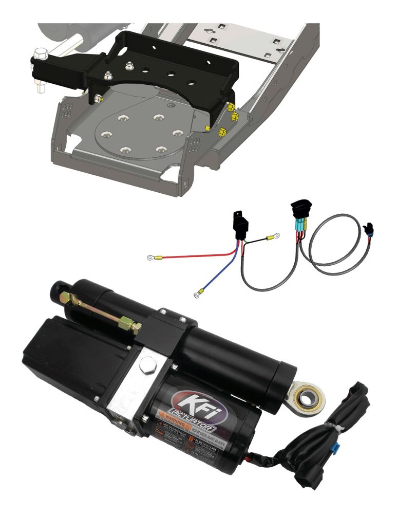 KFI Actuator Kit With Handheld Remote For UTV Machines With Tires
