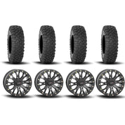 System 3 SB-4 Beadlock Matte Black 15" Wheels And XC450 Tires [32x10R-15]